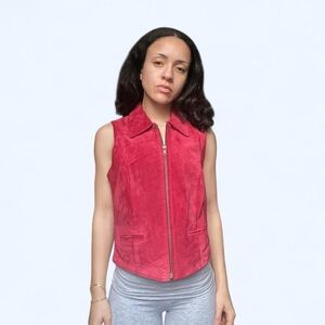 Hunt Club Red Suede Vest